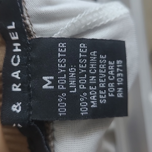 Zac & Rachel Brown and Cream Maxi Skirt Size M Waist 16 Lenght 35 - Picture 3 of 3